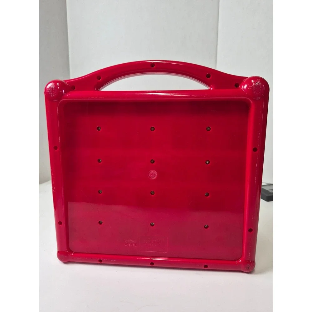 Battat Hide & Seek Alphabet Board Kids Educational Toy Red picture number flaps